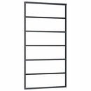 vidaXL tolóajtó vasalatokkal 102x205 cm ESG üveg&alumínium