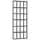 vidaXL ESG üveg és alumínium tolóajtó fémszerelvény-szettel 76x205 cm