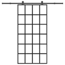 vidaXL tolóajtó vasalatokkal 102x205 cm ESG üveg&alumínium