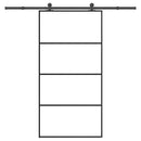 vidaXL ESG üveg-alumínium tolóajtó fémszerelvény-szettel 102,5x205 cm