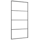 vidaXL ESG üveg-alumínium tolóajtó fémszerelvény-szettel 102,5x205 cm