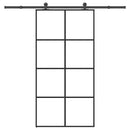 vidaXL ESG üveg-alumínium tolóajtó fémszerelvény-szettel 102,5x205 cm