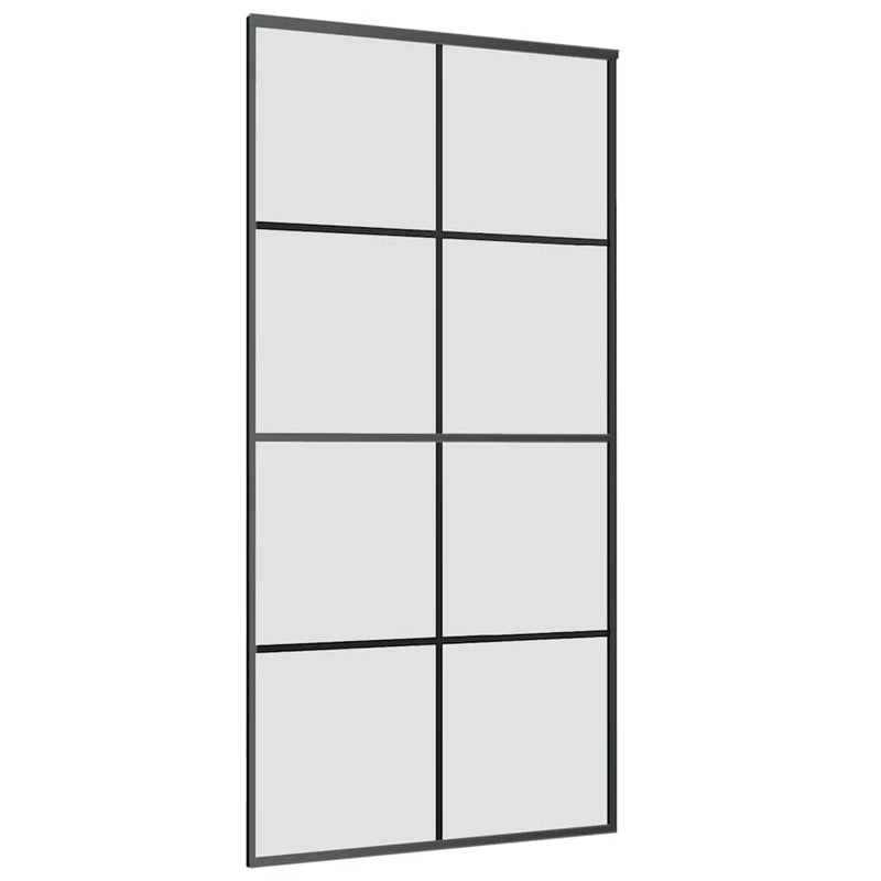 vidaXL ESG üveg-alumínium tolóajtó fémszerelvény-szettel 102,5x205 cm