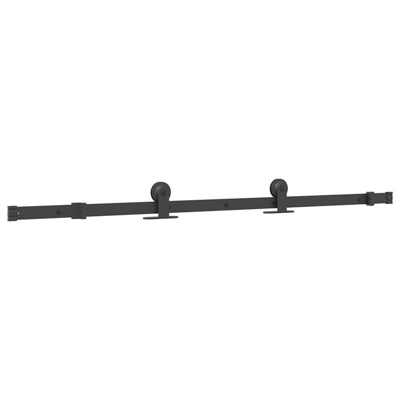 vidaXL ESG üveg és alumínium tolóajtó fémszerelvény-szettel 76x205 cm