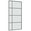 vidaXL ESG üveg-alumínium tolóajtó fémszerelvény-szettel 102,5x205 cm