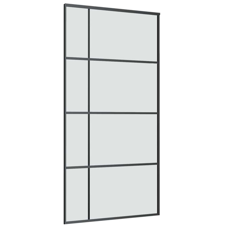 vidaXL ESG üveg-alumínium tolóajtó fémszerelvény-szettel 102,5x205 cm