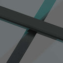 vidaXL tolóajtó vasalattal 90x205 cm edzett üveg&Alumínium