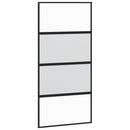 vidaXL tolóajtó vasalatokkal 102,5x205 cm edzett üveg&Alumínium