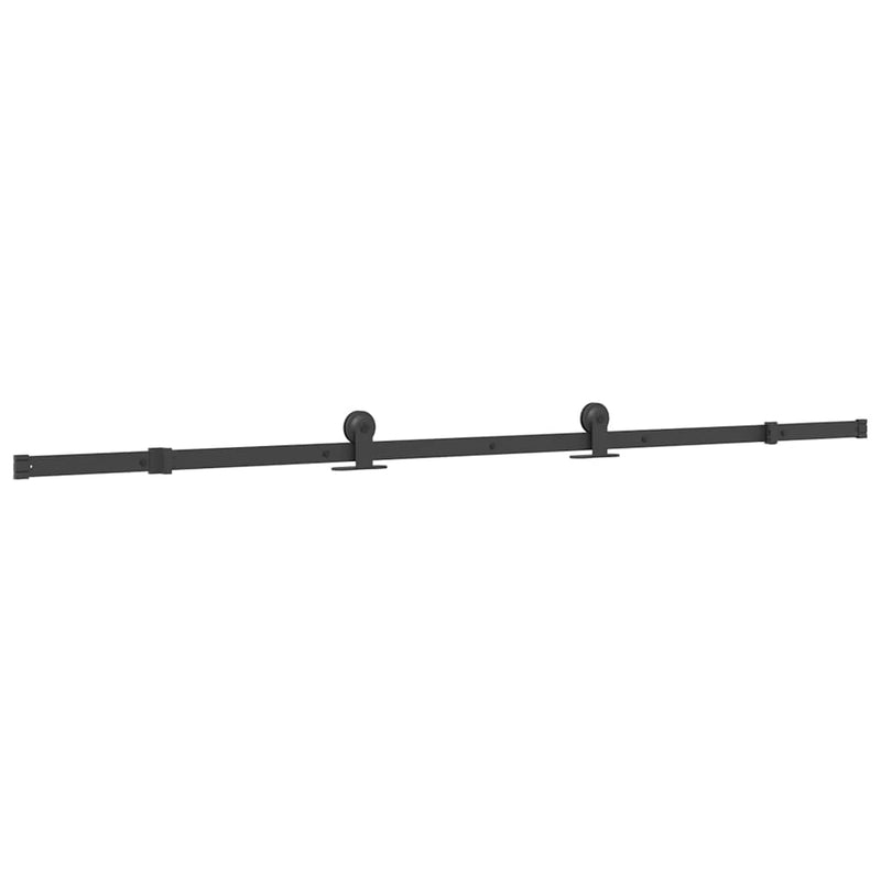 vidaXL tolóajtó vasalattal 90x205 cm edzett üveg és alumínium szett