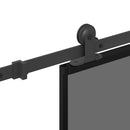 vidaXL tolóajtó vasalattal 90x205 cm edzett üveg és alumínium szett