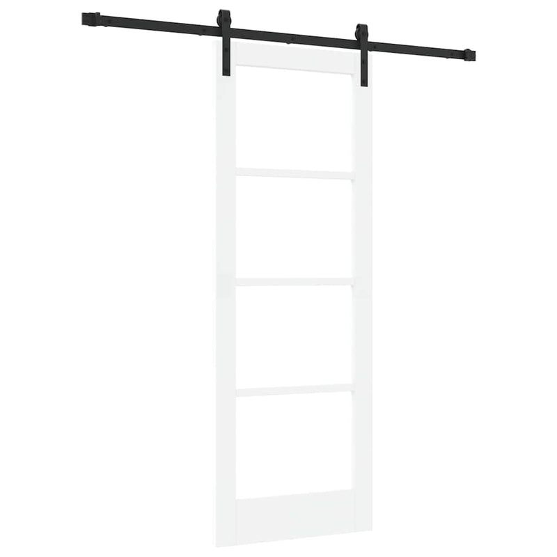 vidaXL Csúszó ajtó ORKDAL Fehér 73.5 x 198.5 cm Tömör fenyőfa