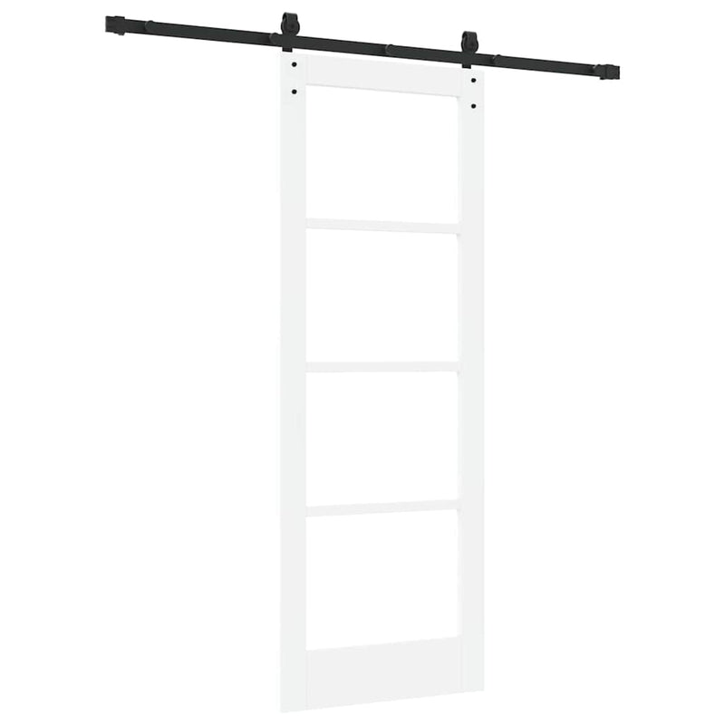 vidaXL Csúszó ajtó ORKDAL Fehér 73.5 x 198.5 cm Tömör fenyőfa