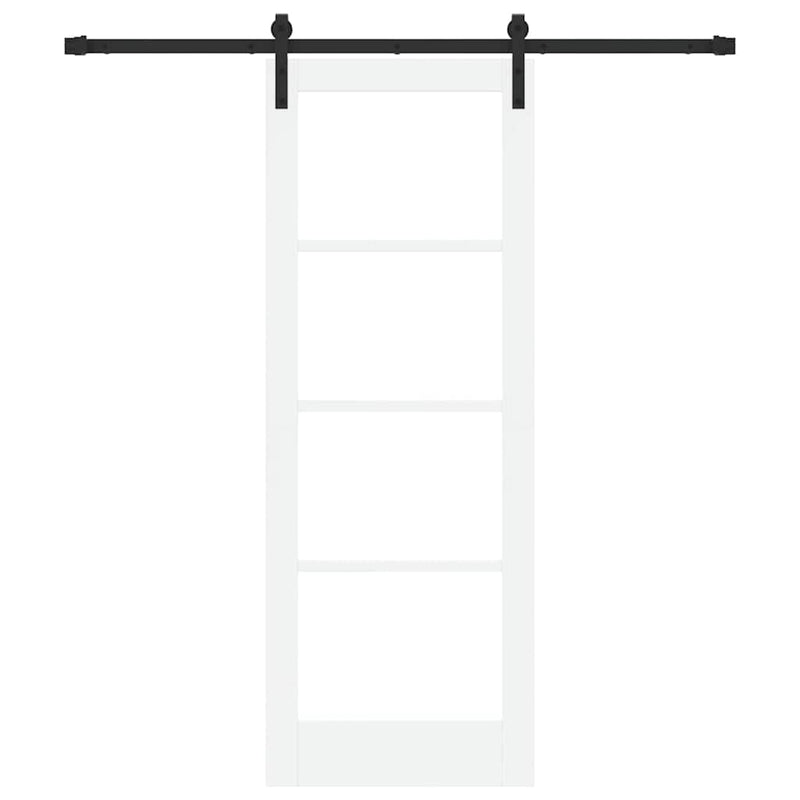 vidaXL Csúszó ajtó ORKDAL Fehér 73.5 x 198.5 cm Tömör fenyőfa
