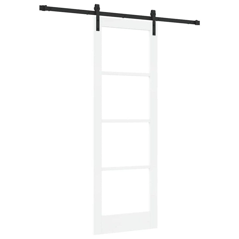 vidaXL Csúszó ajtó ORKDAL Fehér 73.5 x 211 cm Tömör fenyőfa
