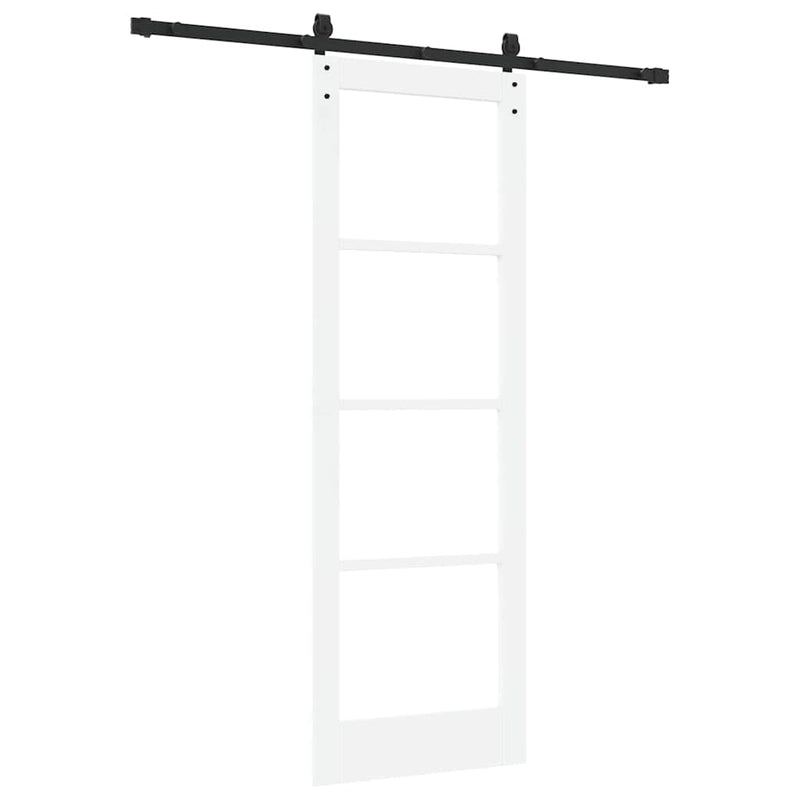 vidaXL Csúszó ajtó ORKDAL Fehér 73.5 x 211 cm Tömör fenyőfa
