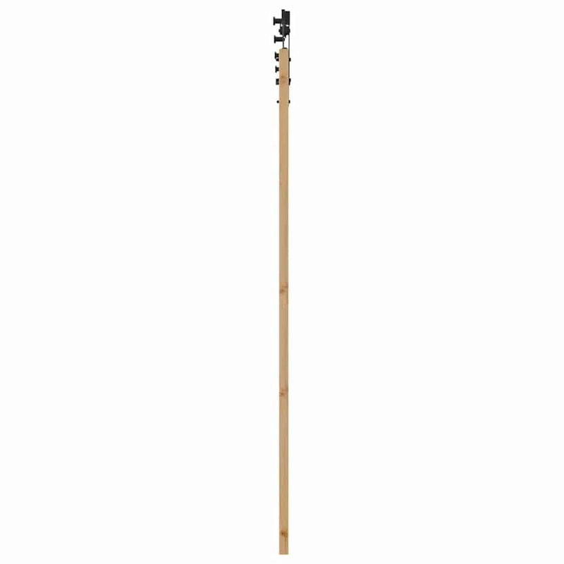 vidaXL Csúszó ajtó ORKDAL Barna 78 x 202 cm Tömör fenyőfa