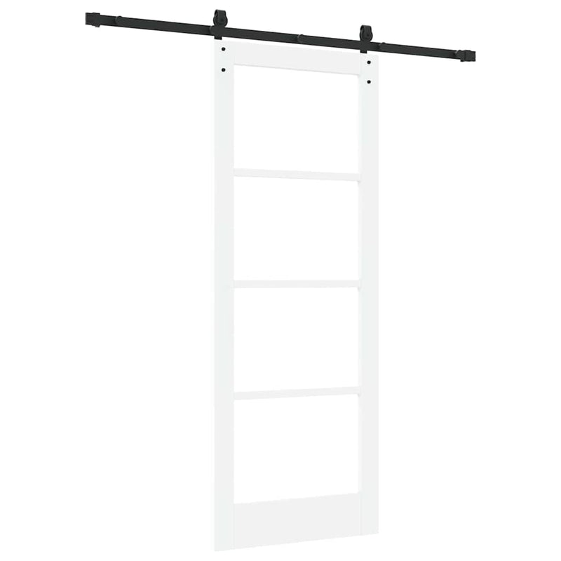 vidaXL Csúszó ajtó ORKDAL Fehér 78 x 202 cm Tömör fenyőfa