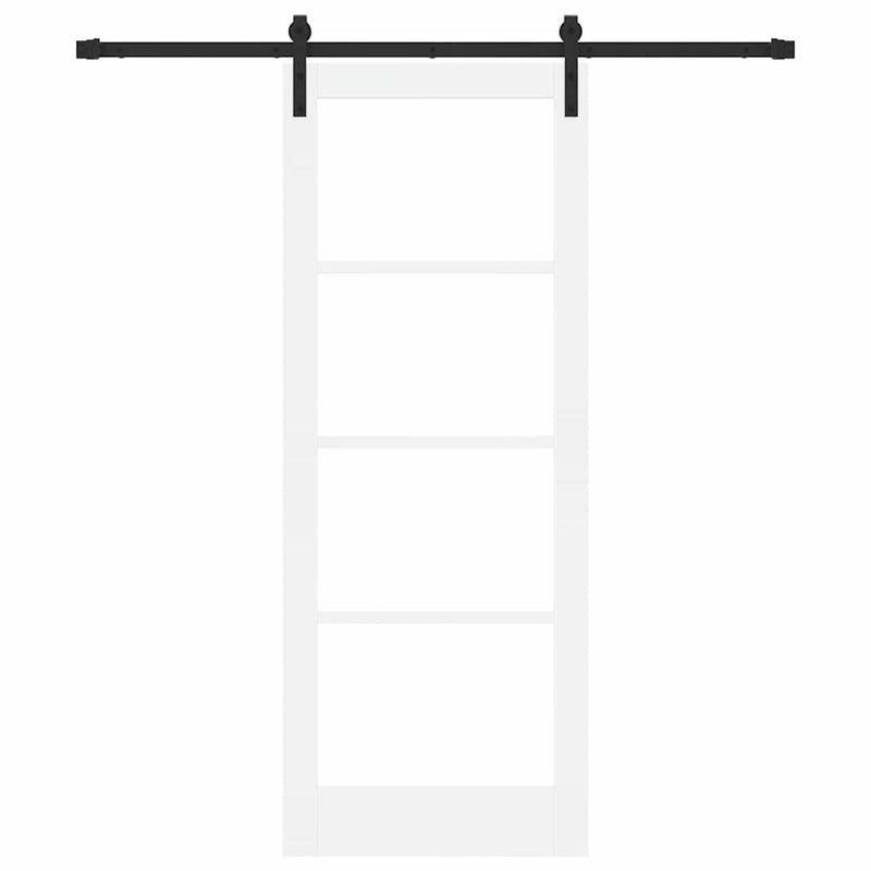 vidaXL Csúszó ajtó ORKDAL Fehér 78 x 202 cm Tömör fenyőfa