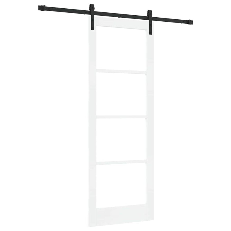 vidaXL Csúszó ajtó ORKDAL Fehér 78 x 211 cm Tömör fenyőfa