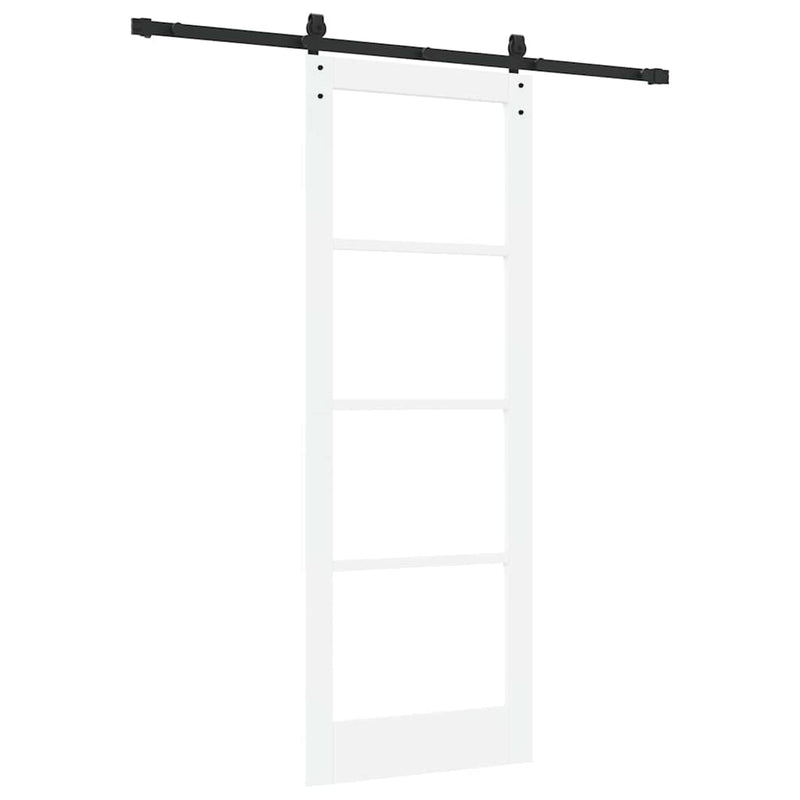 vidaXL Csúszó ajtó ORKDAL Fehér 78 x 211 cm Tömör fenyőfa