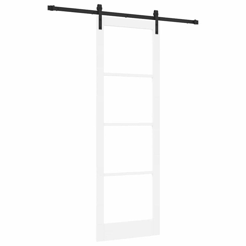 vidaXL Csúszó ajtó ORKDAL Fehér 78 x 232 cm Tömör fenyőfa