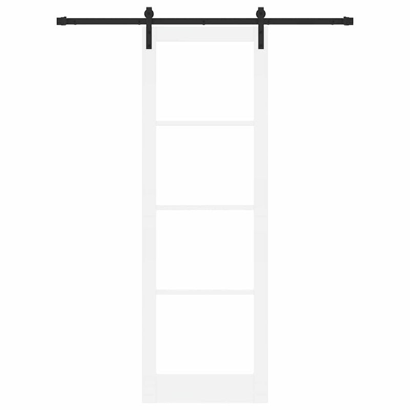vidaXL Csúszó ajtó ORKDAL Fehér 78 x 232 cm Tömör fenyőfa
