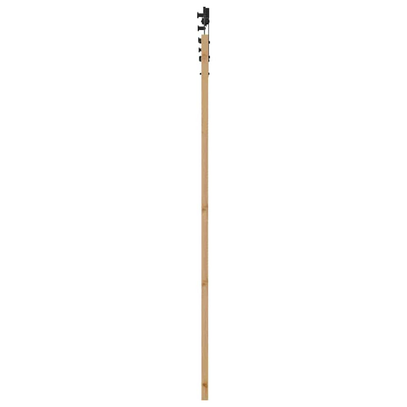 vidaXL Csúszó ajtó ORKDAL Barna 83 x 202 cm Tömör fenyőfa