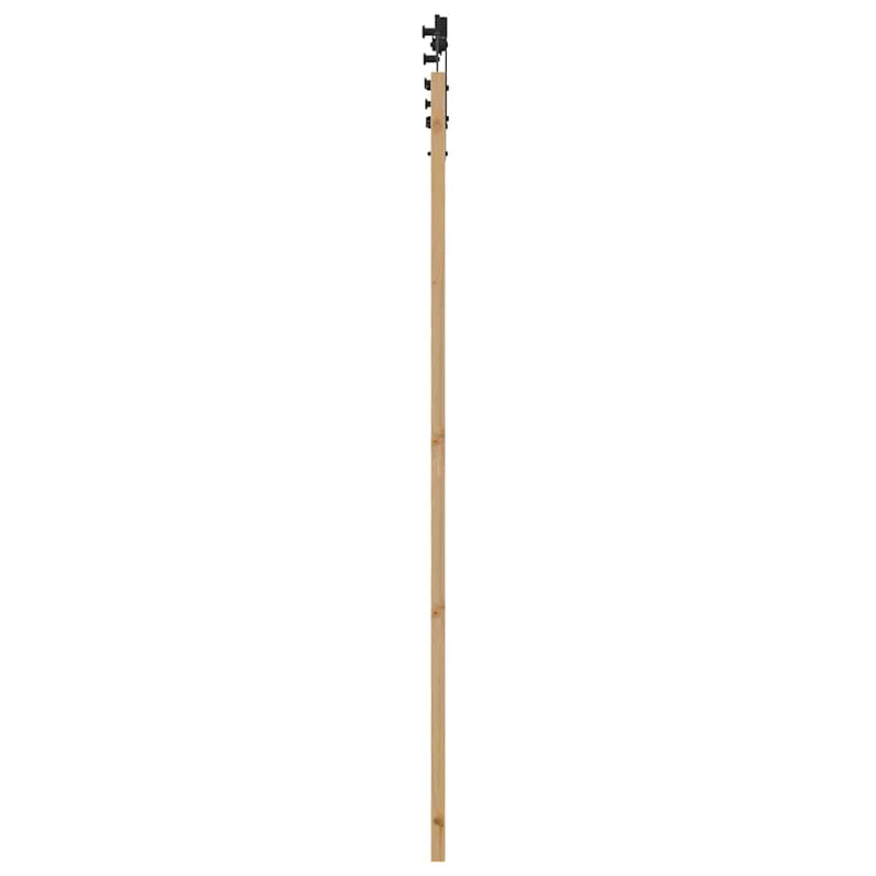 vidaXL Csúszó ajtó ORKDAL Barna 83 x 211 cm Tömör fenyőfa
