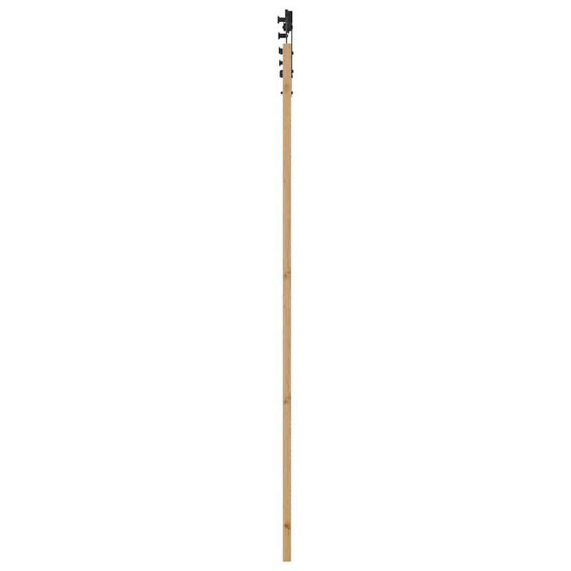 vidaXL Csúszó ajtó ORKDAL Barna 83 x 232 cm Tömör fenyőfa