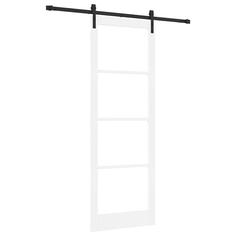 vidaXL Csúszó ajtó ORKDAL Fehér 83 x 232 cm Tömör fenyőfa