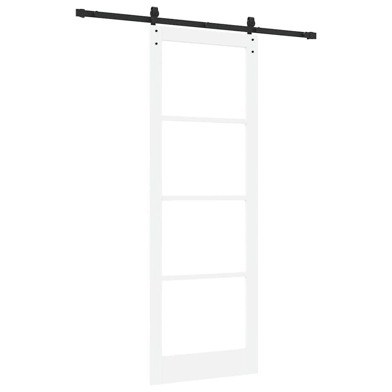 vidaXL Csúszó ajtó ORKDAL Fehér 83 x 232 cm Tömör fenyőfa
