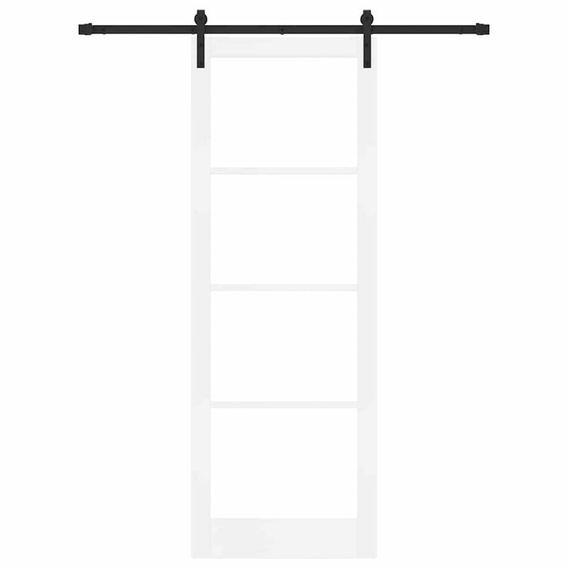 vidaXL Csúszó ajtó ORKDAL Fehér 83 x 232 cm Tömör fenyőfa