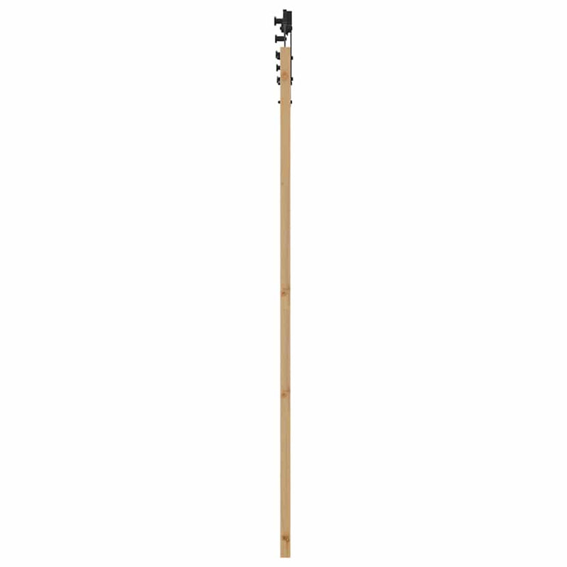 vidaXL Csúszó ajtó ORKDAL Barna 86 x 198.5 cm Tömör fenyőfa