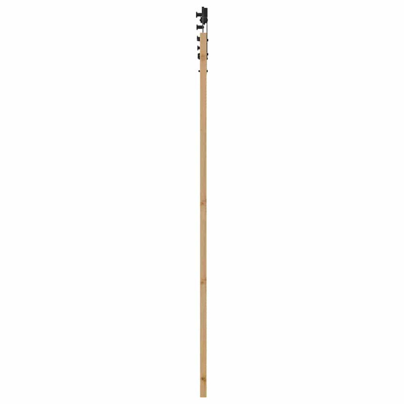 vidaXL Csúszó ajtó ORKDAL Barna 86 x 211 cm Tömör fenyőfa