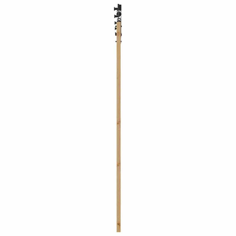 vidaXL Csúszó ajtó ORKDAL Barna 73.5 x 198.5 cm Tömör fenyőfa