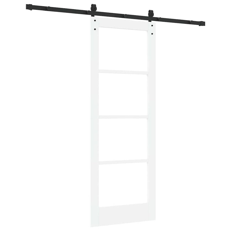 vidaXL Csúszó ajtó ORKDAL Fehér 73.5 x 198.5 cm Tömör fenyőfa