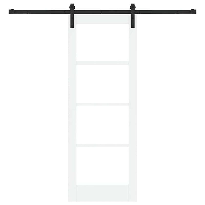 vidaXL Csúszó ajtó ORKDAL Fehér 73.5 x 198.5 cm Tömör fenyőfa