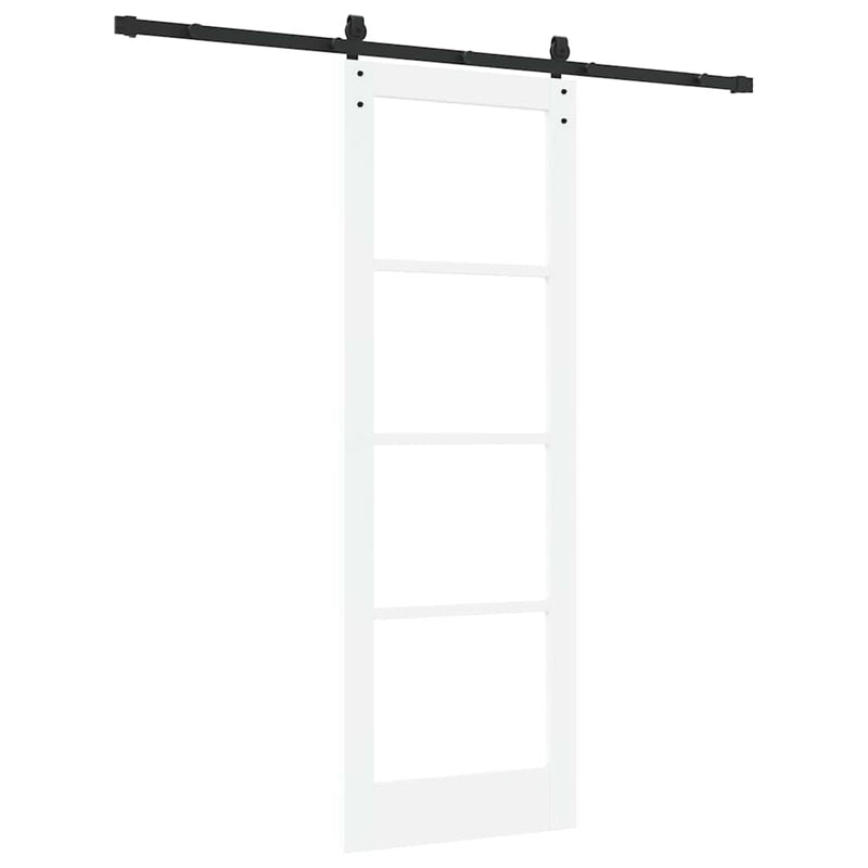 vidaXL Csúszó ajtó ORKDAL Fehér 73.5 x 211 cm Tömör fenyőfa