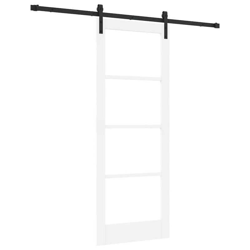 vidaXL Csúszó ajtó ORKDAL Fehér 78 x 202 cm Tömör fenyőfa