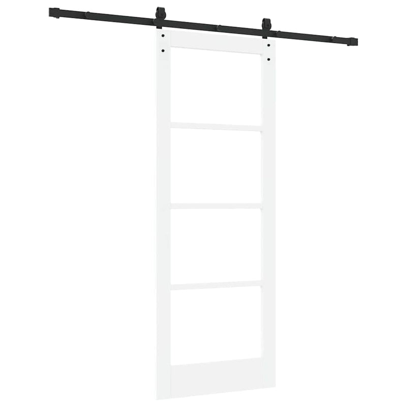 vidaXL Csúszó ajtó ORKDAL Fehér 78 x 202 cm Tömör fenyőfa