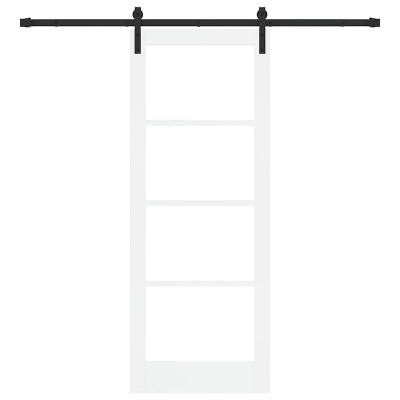 vidaXL Csúszó ajtó ORKDAL Fehér 78 x 202 cm Tömör fenyőfa