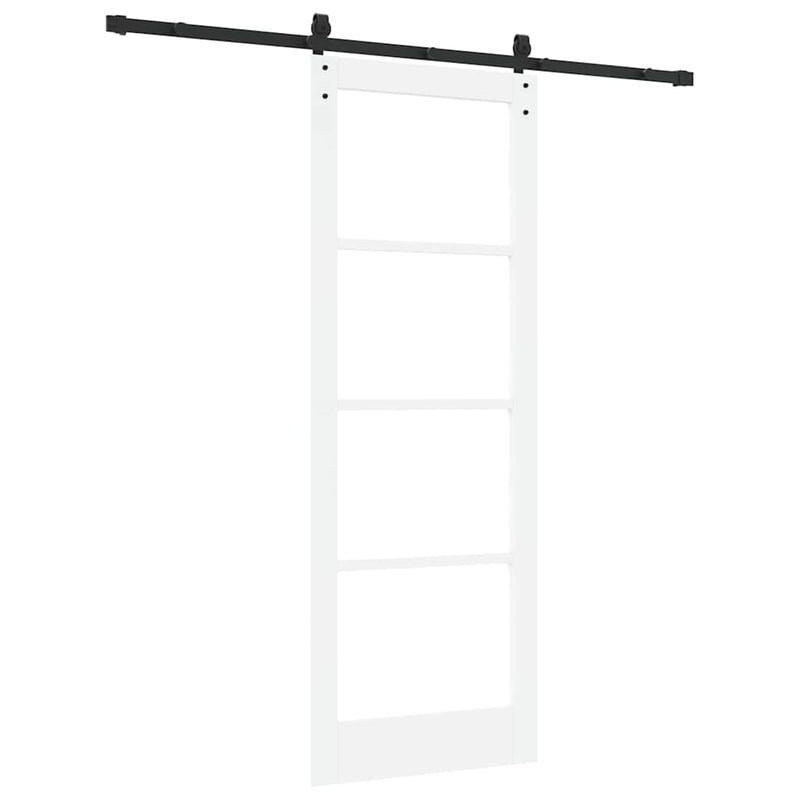vidaXL Csúszó ajtó ORKDAL Fehér 78 x 211 cm Tömör fenyőfa