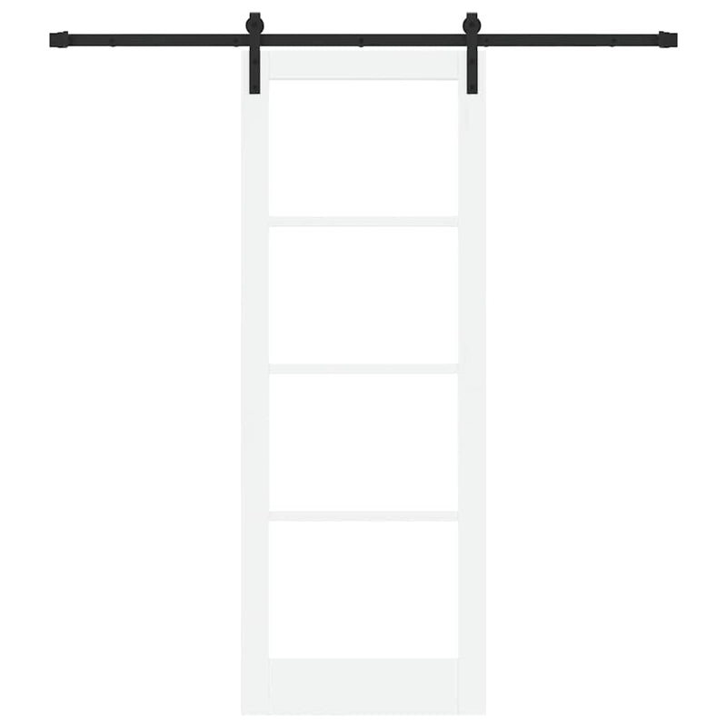 vidaXL Csúszó ajtó ORKDAL Fehér 78 x 211 cm Tömör fenyőfa