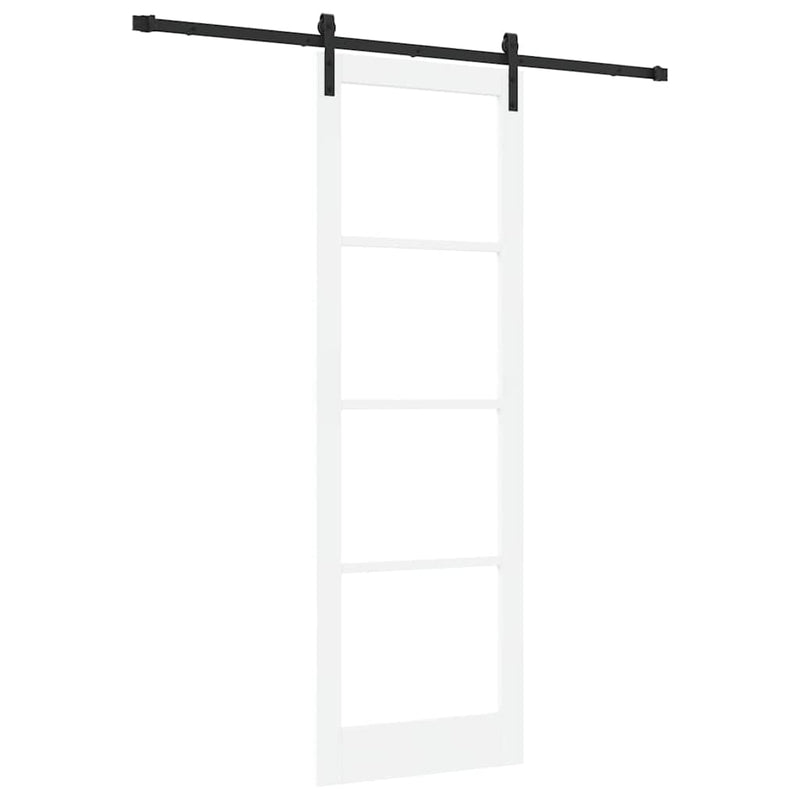 vidaXL Csúszó ajtó ORKDAL Fehér 78 x 232 cm Tömör fenyőfa
