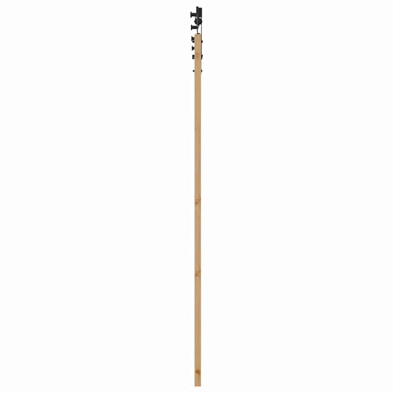 vidaXL Csúszó ajtó ORKDAL Barna 83 x 202 cm Tömör fenyőfa