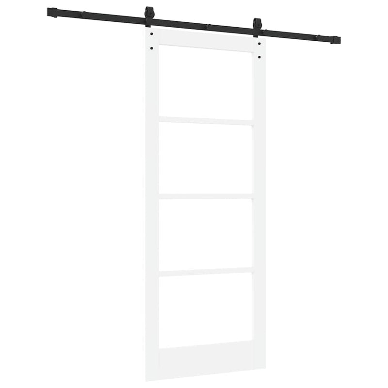 vidaXL Csúszó ajtó ORKDAL Fehér 83 x 202 cm Tömör fenyőfa
