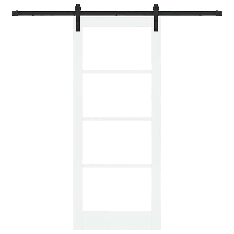 vidaXL Csúszó ajtó ORKDAL Fehér 83 x 202 cm Tömör fenyőfa