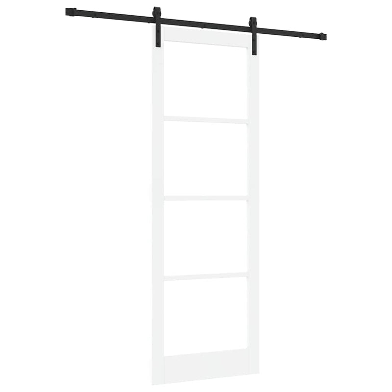 vidaXL Csúszó ajtó ORKDAL Fehér 83 x 232 cm Tömör fenyőfa