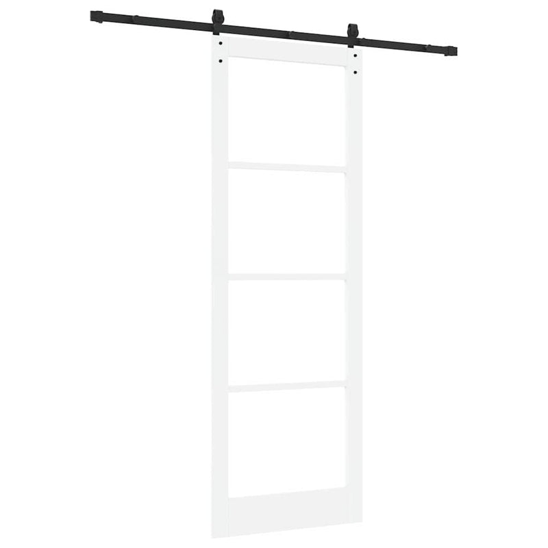 vidaXL Csúszó ajtó ORKDAL Fehér 83 x 232 cm Tömör fenyőfa
