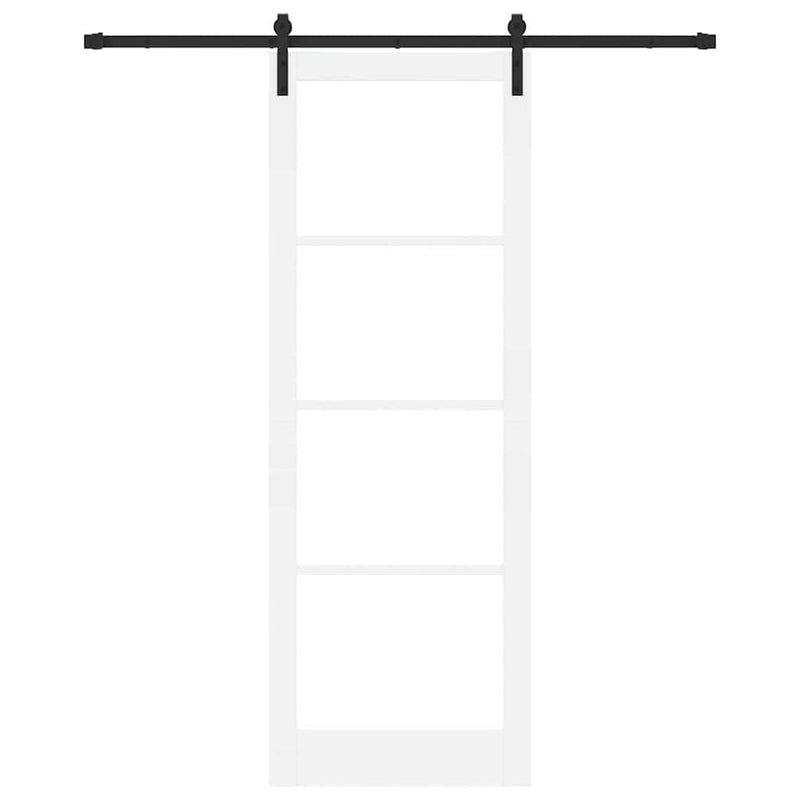 vidaXL Csúszó ajtó ORKDAL Fehér 83 x 232 cm Tömör fenyőfa